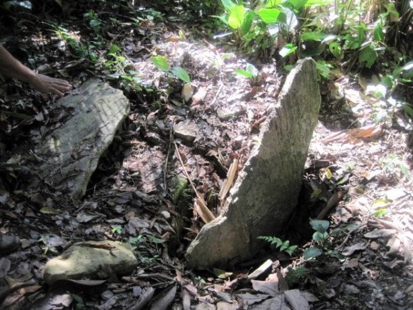 An ancient Native Indian burial site, probably plundered many years ago