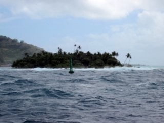 The pass into Bora Bora