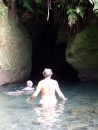 Alex & Daria (Alerians) enter the Titou Gorge to swim through.
