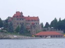 An exclusive hotel sitting on an island in the St Lawrence River just east of the Thousand Islands.