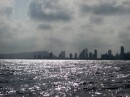View as we approached the newer part of Cartagena from seaward.