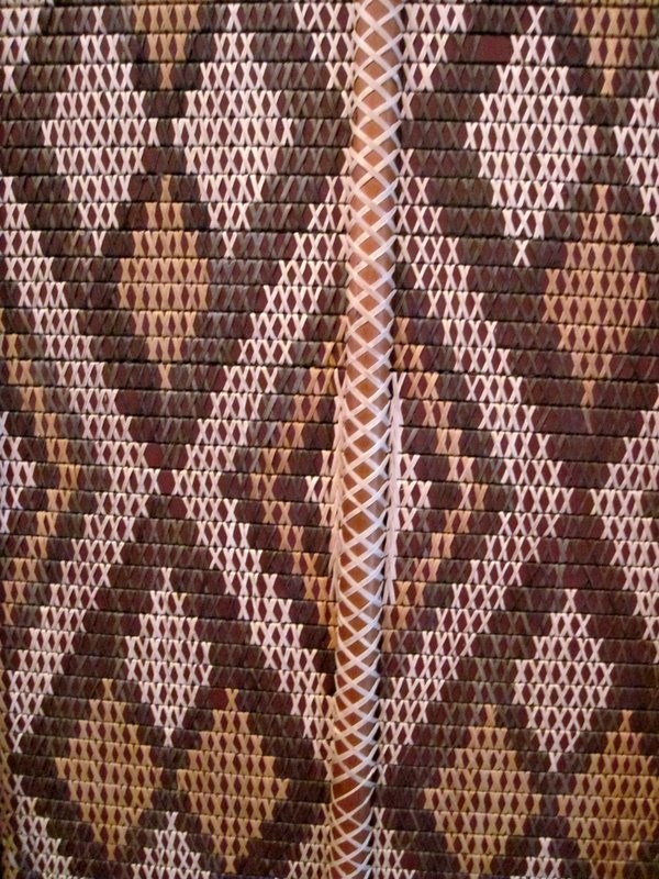 Symbolic patterns woven into the Te Whare Runanga( meeting house)