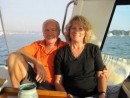 Peter and Raewyn aboard Saliander. They will be slowly cruising across the Pacific to their home country, New Zealand.
