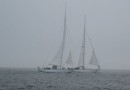 12m yachts racing in murky weather... there