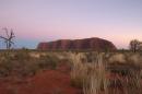Uluru at dawn a sequence of three