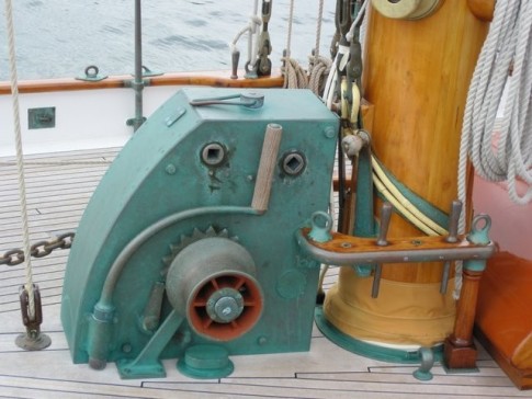 Anchor windlass aboard "Brilliant"