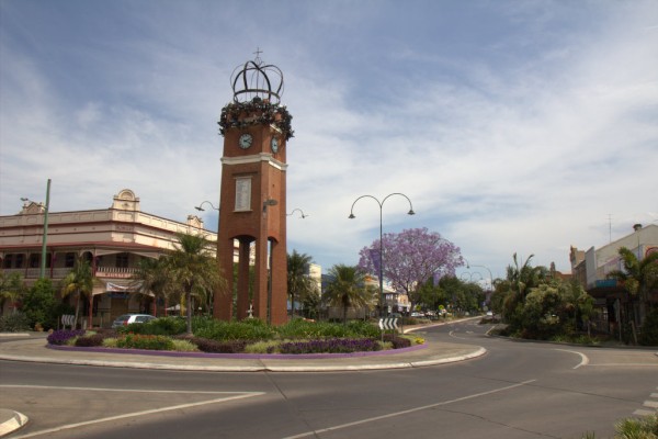 The clock tower Garfton.