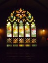 Stained glass window in the oldest United church in Montreal