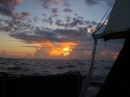 One of those amazing sunsets found out at sea when weather systems collide.