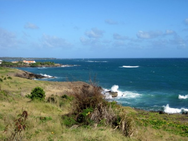 Looking East along the south coast of Grenada