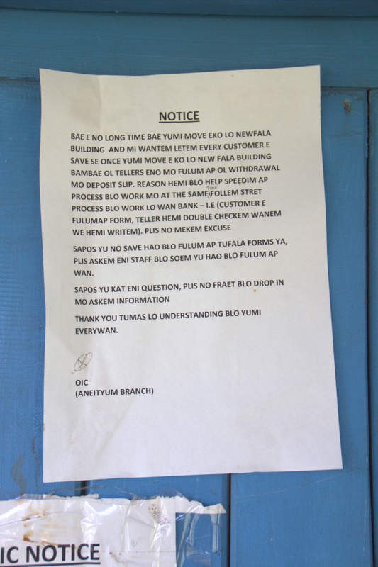 A public notice