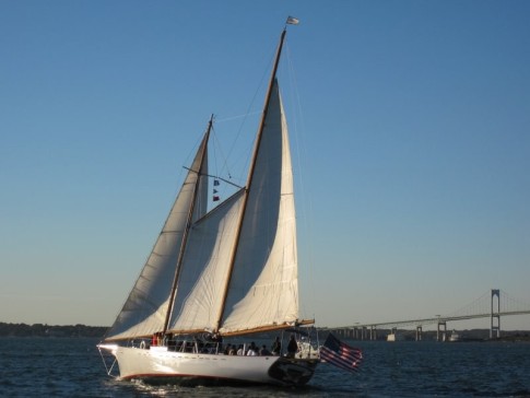 One of the trip "Wind-Jammers" at Newport. The "Madeleine".