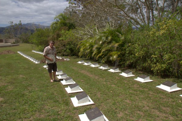 Andy at the NZ cemetery