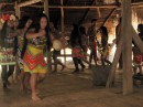 Traditional dancing led by a drum to keep the beat.