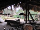 The cooking fire in the main meeting hut.