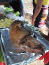 Pig roast on Lape Isaland