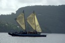 Traditional sailing vessel.