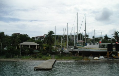 ww The boat yard is on the right and the Yacht Club on the left.JPG