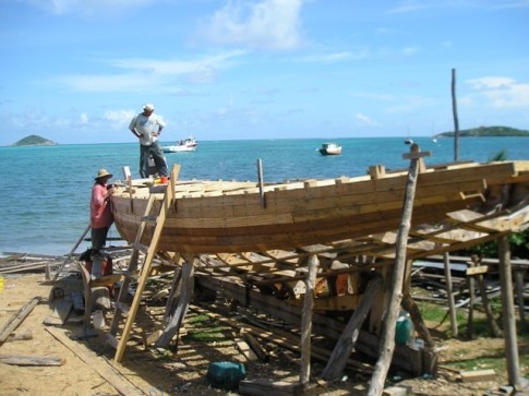 b It takes 8 months to build one of these wooden boats.JPG