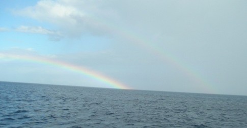 b We saw 10 rainbows on our sail to St Lucia, it was an 11 hour trip.JPG