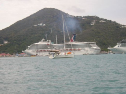 Eira in Charlotte Amalie Harbour!
