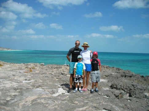 Family photo in West Caicos