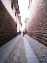 Cusco - Narrow streets with Incan rock wall foundations reveal the city