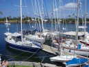 We spent 10 days at the HYC.  Salacia is up against the dock with several our cruisers rafted outside of us.  As the club says,