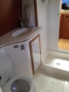 The guest head is also quite spacious and has a separate shower stall.