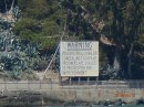 The sign at Alcatraz