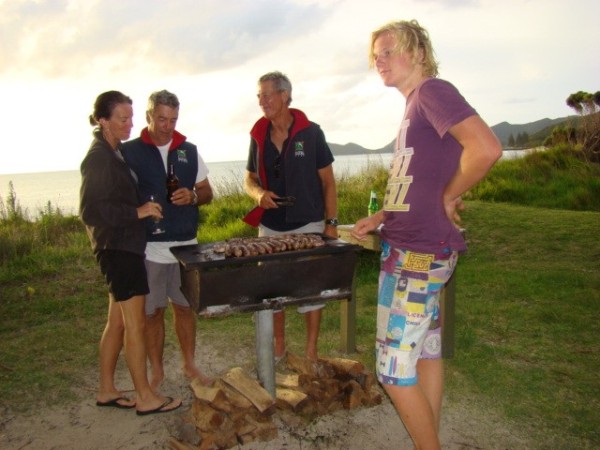 BBQ ashore for the crew