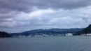 The city of Dunedin seen from the Otago Peninsula.