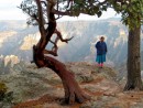 This girl pensively posed for us near a beautiful, crooked manzanita tree overlooking one of the more beautiful parts of the canyon in late afternoon.