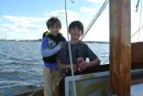 Owen and Eli sailing
