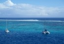 Ankeren achter het koraalrif, Tahiti 