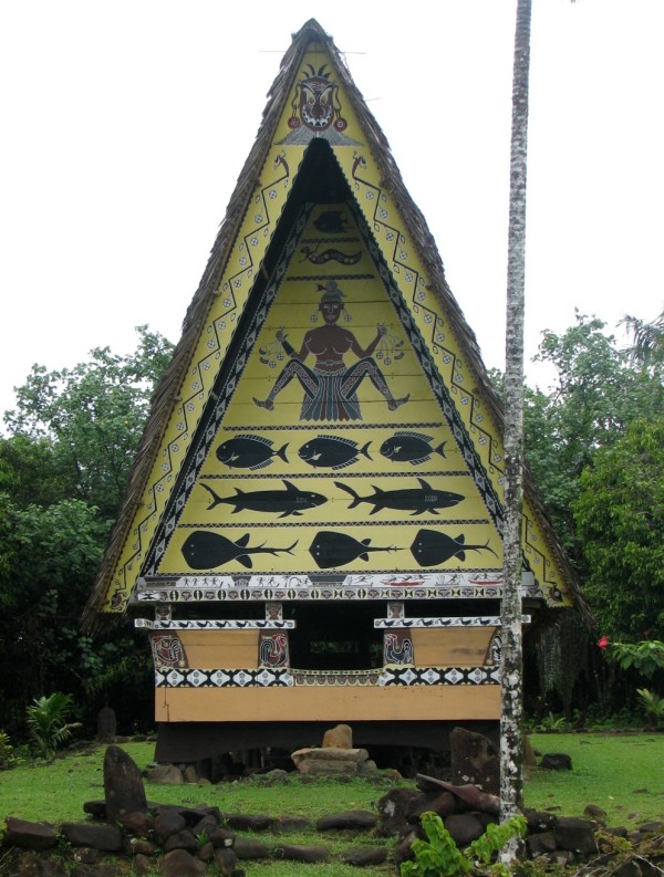 A "Bai," traditional meeting house for men in Palau