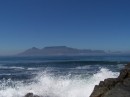 A view of Table Mountain from Robben Island
