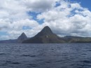 We passed the Pitons as we headed to Marigot Bay.  Piton is also the name of the local beer.