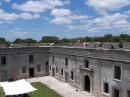 A view of the center courtyard at the fort in St. Augustine