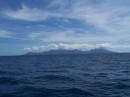 Moorea as seen ten miles away from Tahiti