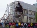 Christchurch Cathedral, earthquake damage.