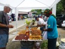 Trying to decide what to choose at the festival in Portobelo, Panama