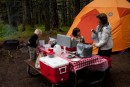 camping with the grandkids at Ambercrombie park, Kodiak island