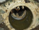 This is the inside of the tube that leaked.