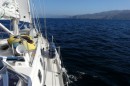 Approaching Catalina Island from the north.