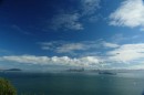 San Francisco and Alcatraz  -  looking south from Angel Island.  Can you find the blimp?