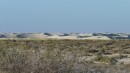 Sand dunes near the beach at Santa Maria Bay.