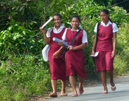 School girls in Neiafu.  