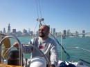 . . . and the next day enjoyed a pleasant day sail along the waterfront skippered by Robert and Diane