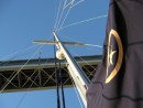 Sixty five feet above the water, most ICW bridges are relatively new and clear our mast by twelve feet or more.